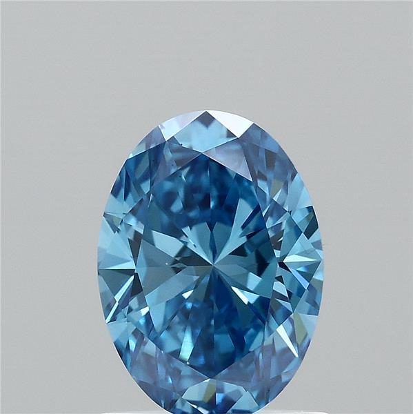 1ct Oval FANCY VIVID BLUE VS1 Lab Created Diamond