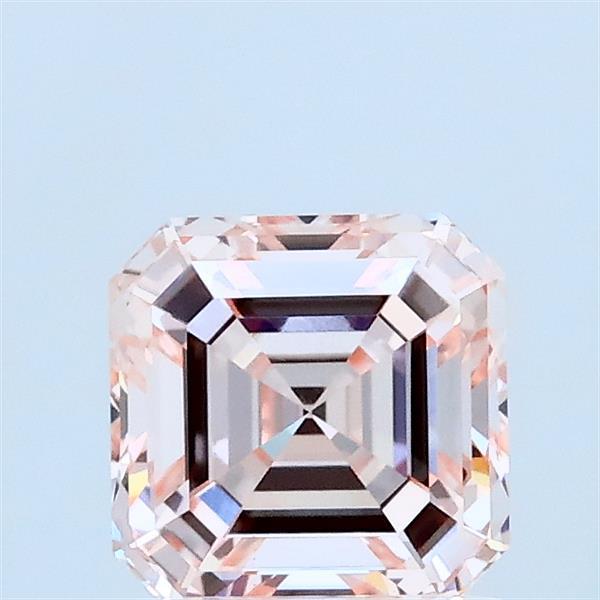 1ct Asscher FANCY INTENSE PINK VVS2 Lab Created Diamond