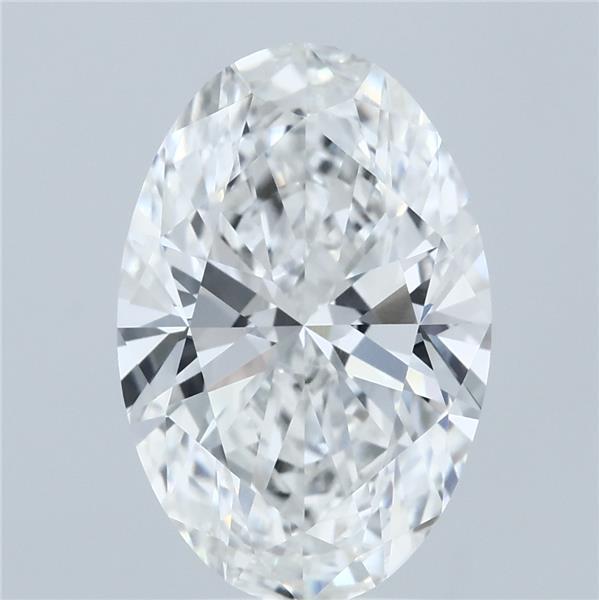 4.01ct Oval F VVS2 Lab Created Diamond