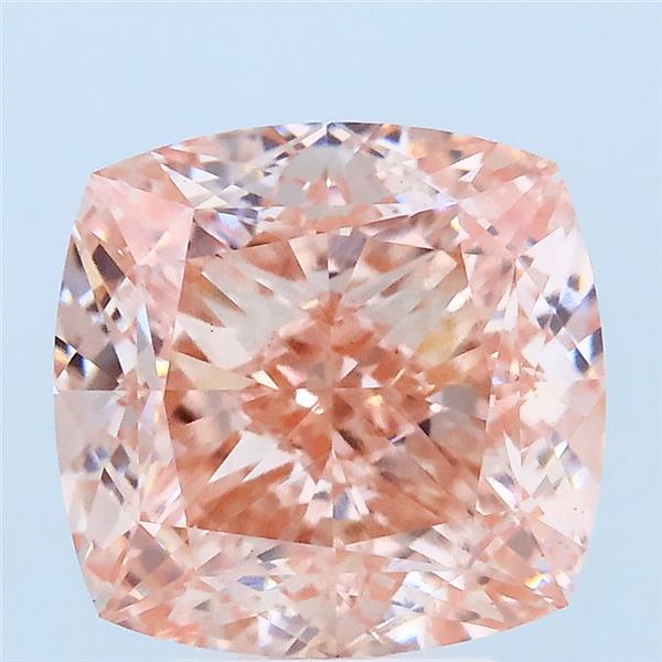 4.56ct Cushion FANCY VIVID PINK VS1 Lab Created Diamond