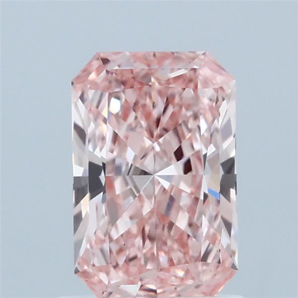 1.09ct Radiant FANCY INTENSE PINK VS1 Lab Created Diamond