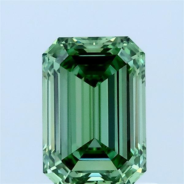 1.04ct Emerald FANCY VIVID GREEN VVS2 Lab Created Diamond