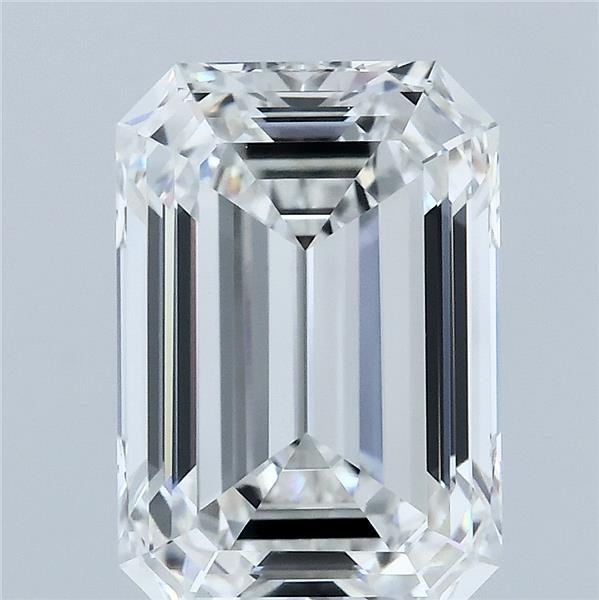 4.6ct Emerald F VVS2 Lab Created Diamond