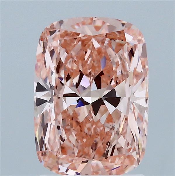 2ct Cushion FANCY VIVID PINK VS1 Lab Created Diamond