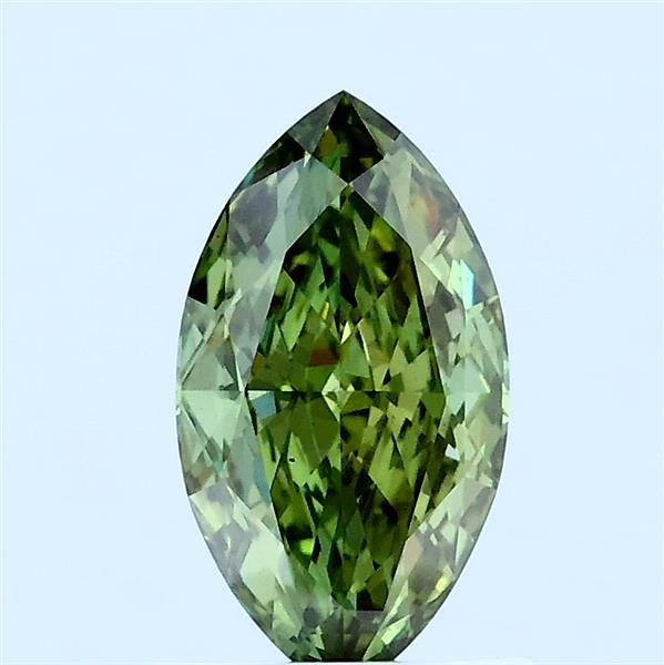 1.02ct Marquise FANCY VIVID GREEN VS1 Lab Created Diamond
