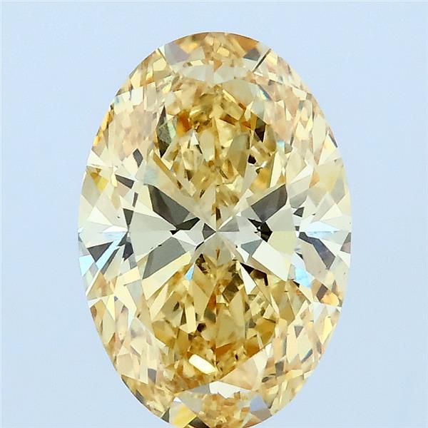 2.02ct Oval FANCY INTENSE YELLOW VS1 Lab Created Diamond