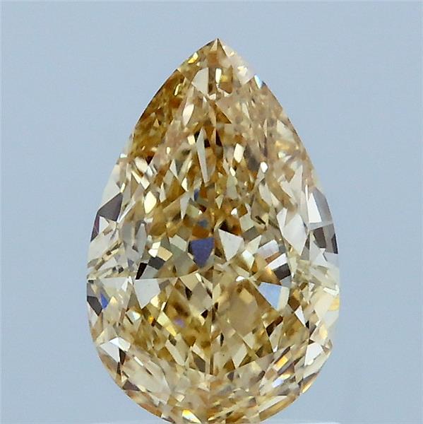 1.37ct Pear FANCY LIGHT BROWNISH YELLOW VS1 Lab Created Diamond