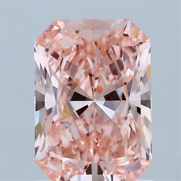 1.35ct Radiant FANCY VIVID PINK VVS2 Lab Created Diamond