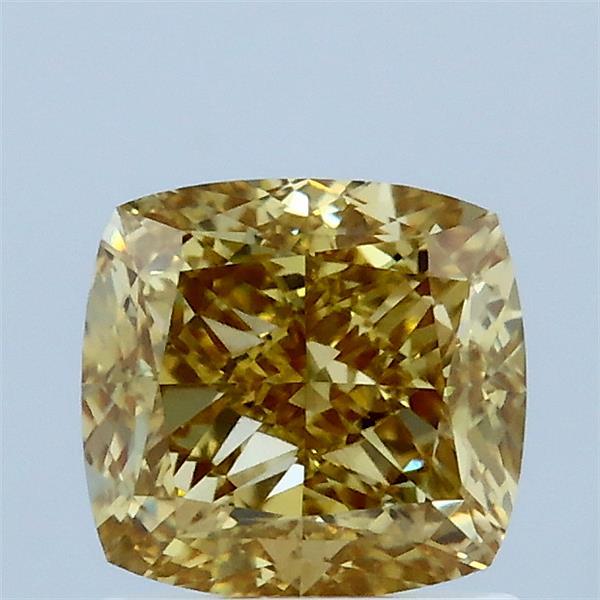 1.51ct Cushion FANCY INTENSE YELLOW VVS2 Lab Created Diamond