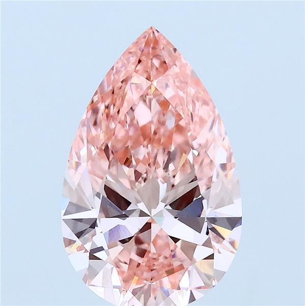2.01ct Pear FANCY VIVID PINK VS1 Lab Created Diamond