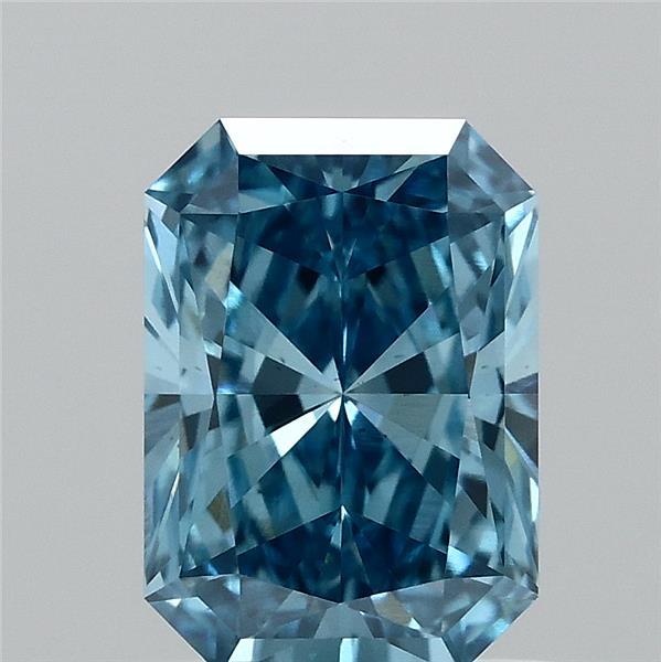 1.02ct Radiant FANCY VIVID BLUE VS1 Lab Created Diamond