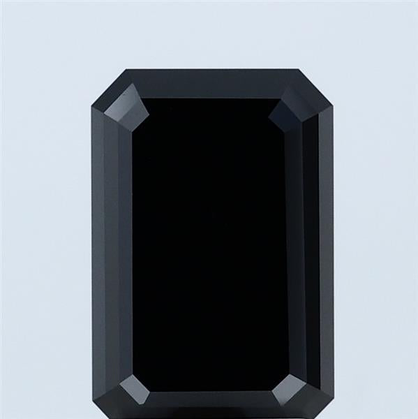 2.05ct Emerald FANCY BLACK  Lab Created Diamond