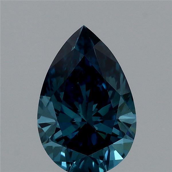 1.01ct Pear FANCY VIVID BLUE VS1 Lab Created Diamond