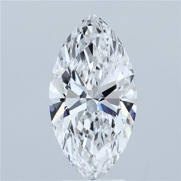 3.07ct Marquise D VVS2 Lab Created Diamond