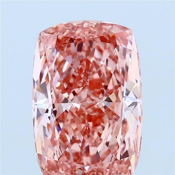 2.1ct Cushion FANCY VIVID PINK VS1 Lab Created Diamond