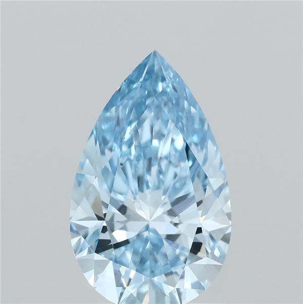 1.16ct Pear FANCY VIVID BLUE VVS2 Lab Created Diamond
