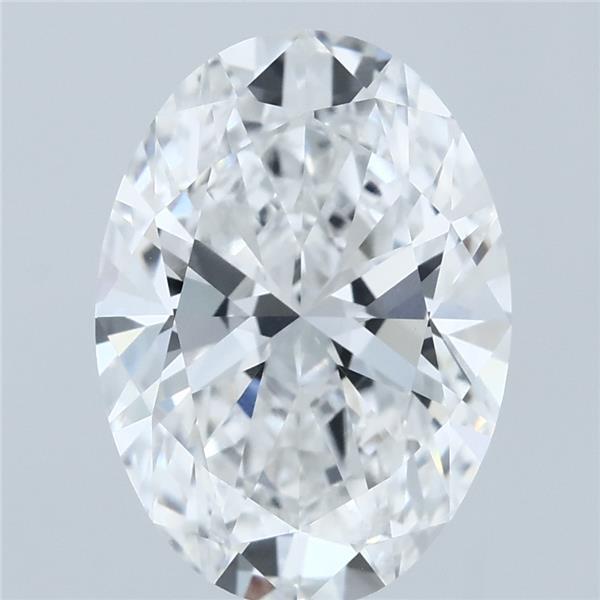 3.6ct Oval E VVS1 Lab Created Diamond