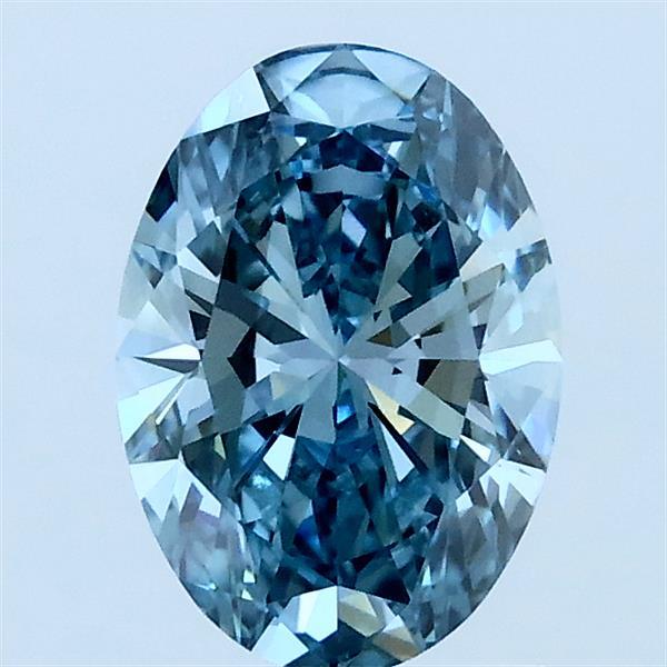 1.03ct Oval FANCY INTENSE BLUE VS2 Lab Created Diamond