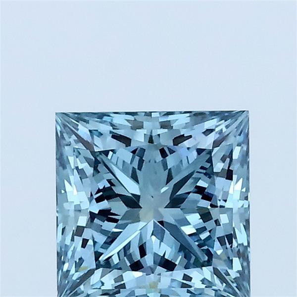 1.06ct Princess FANCY INTENSE BLUE VS1 Lab Created Diamond