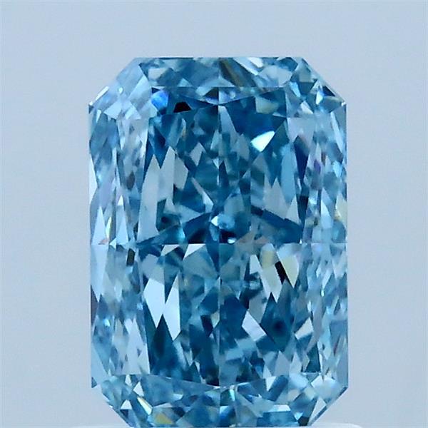 1.26ct Radiant FANCY VIVID BLUE VVS2 Lab Created Diamond
