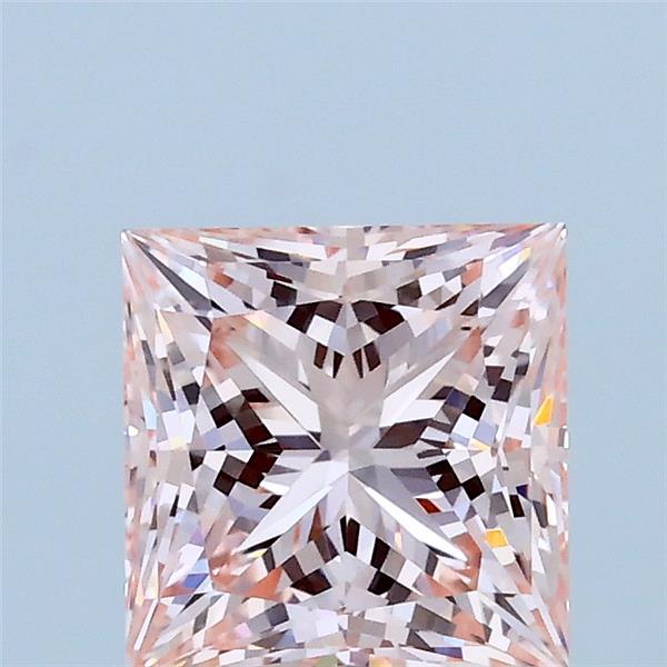 1.56ct Princess FANCY INTENSE PINK VVS2 Lab Created Diamond