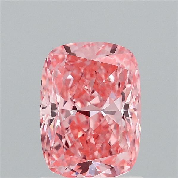 1.51ct Cushion FANCY VIVID PINK VS2 Lab Created Diamond