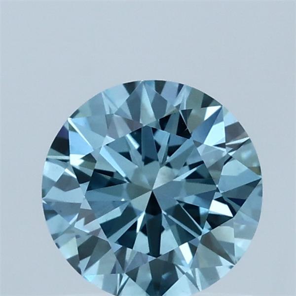 0.9ct Round FANCY VIVID BLUE VS1 Lab Created Diamond