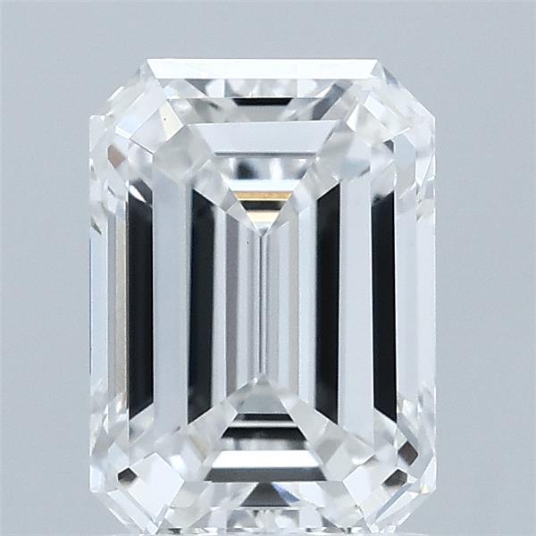 1.6ct Emerald D VVS2 Lab Created Diamond