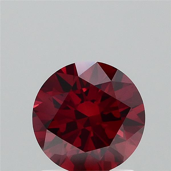 1.23ct Round FANCY INTENSE BROWNISH ORANGE VS1 Lab Created Diamond