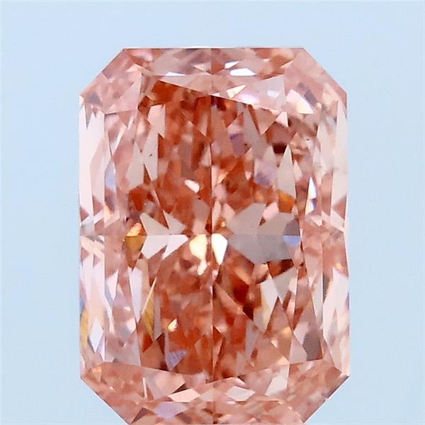 2.05ct Radiant FANCY VIVID PINK VS1 Lab Created Diamond