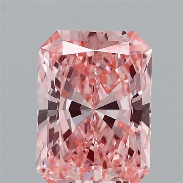 1.1ct Radiant FANCY VIVID PINK VVS2 Lab Created Diamond