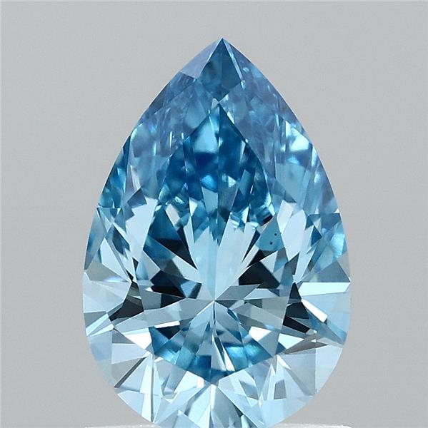 1ct Pear FANCY VIVID BLUE VS1 Lab Created Diamond