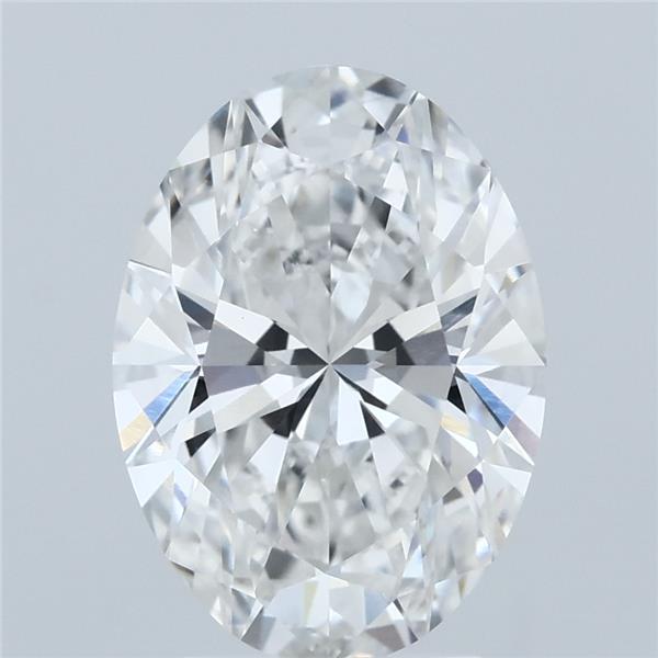 3.08ct Oval E VVS2 Lab Created Diamond