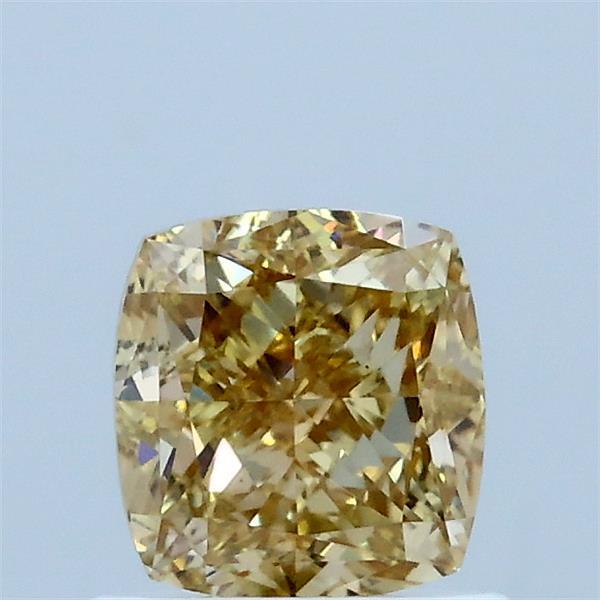 1.01ct Cushion FANCY INTENSE YELLOW VS1 Lab Created Diamond