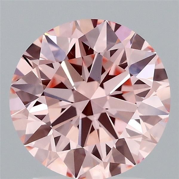 2.23ct Round FANCY INTENSE PINK VS1 Lab Created Diamond