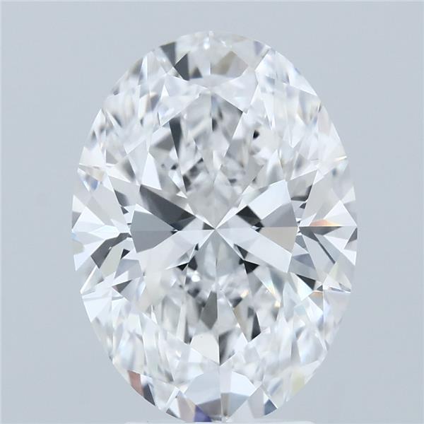 4.02ct Oval D VVS2 Lab Created Diamond