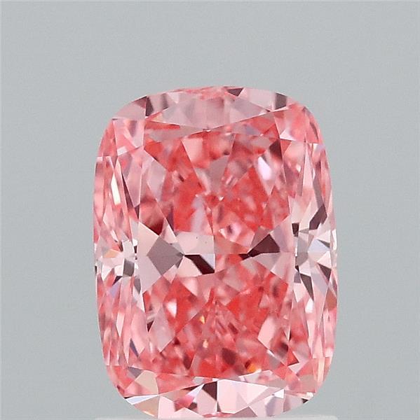 1.59ct Cushion FANCY VIVID PINK VS1 Lab Created Diamond