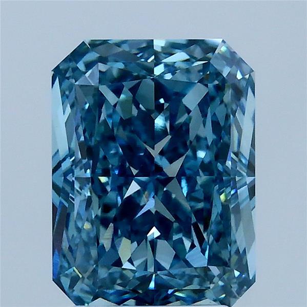 2.52ct Radiant FANCY VIVID BLUE VS1 Lab Created Diamond