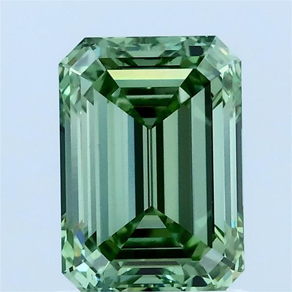 1.43ct Emerald FANCY VIVID GREEN VS1 Lab Created Diamond