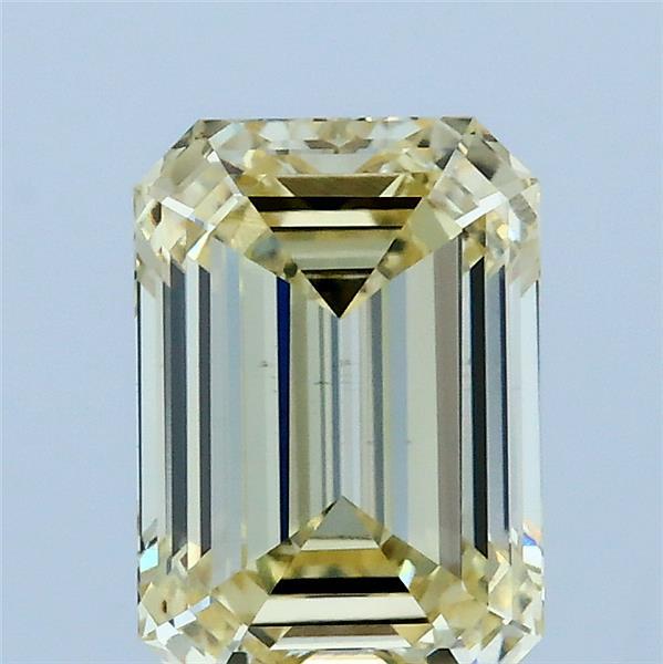 2.01ct Emerald FANCY LIGHT YELLOW VS1 Lab Created Diamond