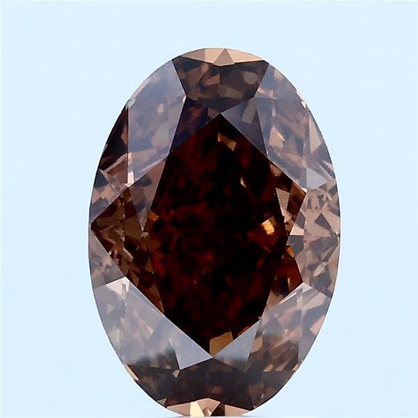 2.09ct Oval FANCY BROWN VS1 Lab Created Diamond