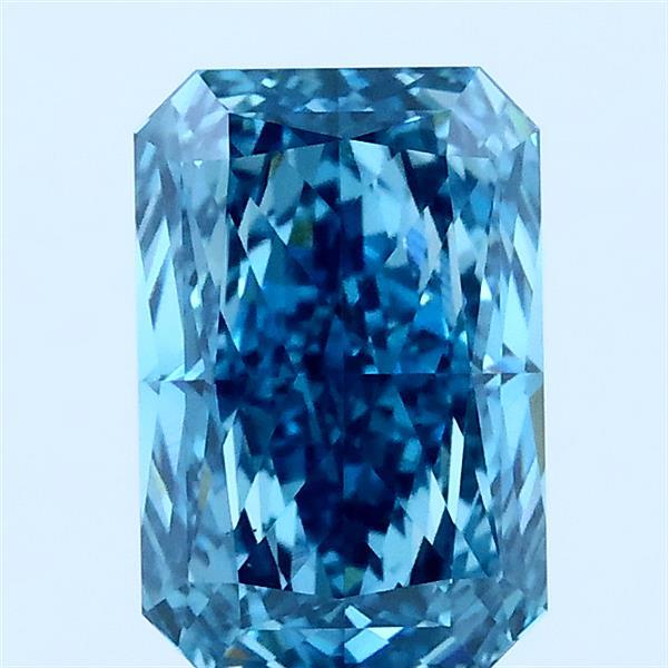 1.86ct Radiant FANCY VIVID BLUE VS1 Lab Created Diamond