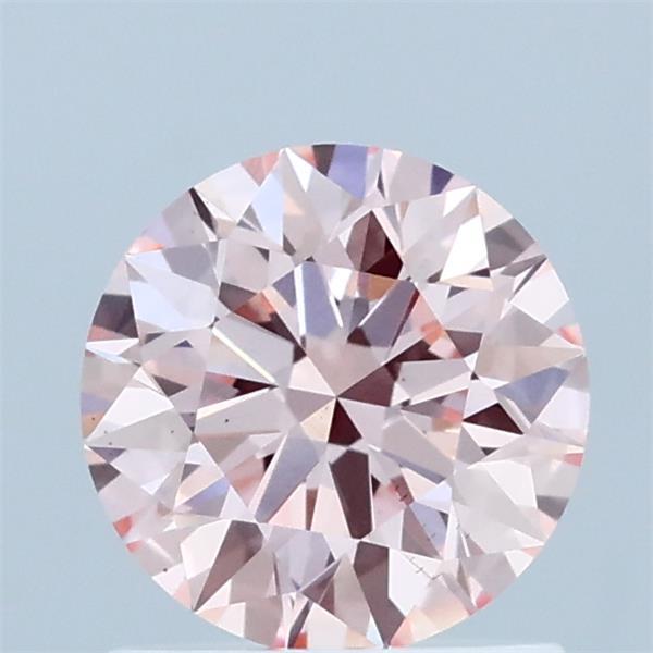 1.08ct Round FANCY INTENSE PINK VS2 Lab Created Diamond