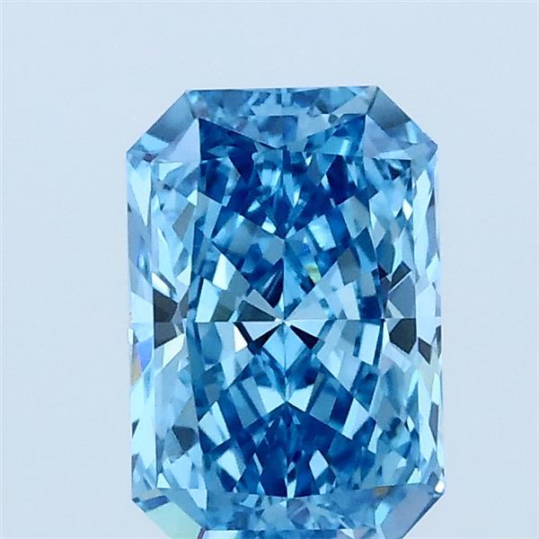 1.05ct Radiant FANCY VIVID BLUE VVS2 Lab Created Diamond