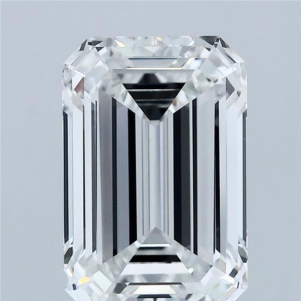 2.89ct Emerald E VVS2 Lab Created Diamond