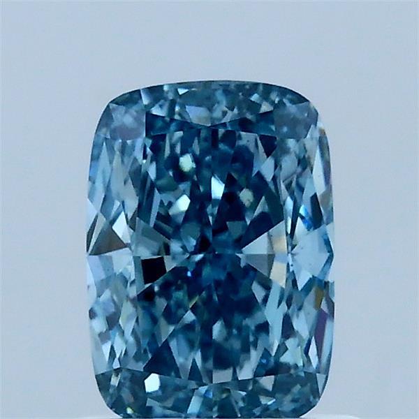 1.07ct Cushion FANCY VIVID BLUE VS1 Lab Created Diamond