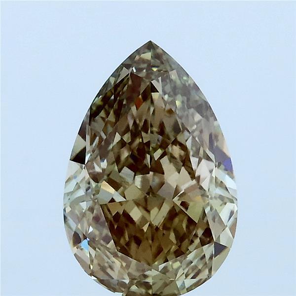 2.07ct Pear FANCY LIGHT BROWNISH YELLOW VS1 Lab Created Diamond