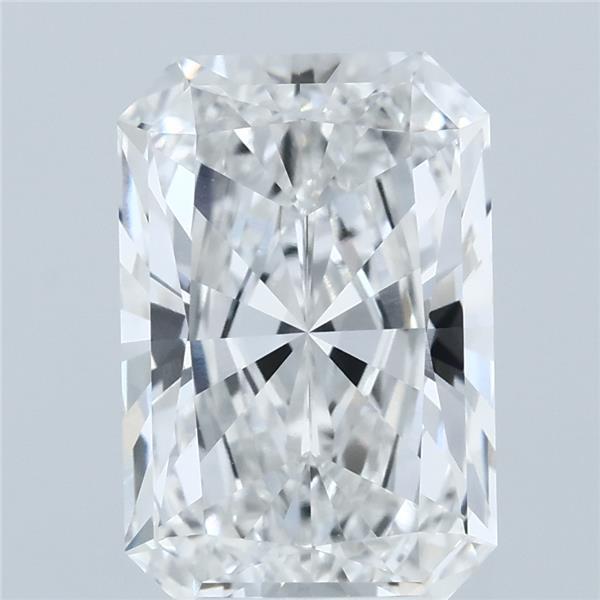 4.09ct Radiant E VVS2 Lab Created Diamond