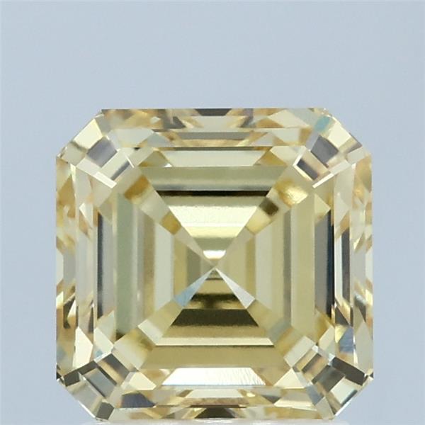 2.09ct Asscher FANCY INTENSE YELLOW VVS2 Lab Created Diamond
