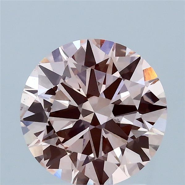 2ct Round FANCY INTENSE PINK VS2 Lab Created Diamond